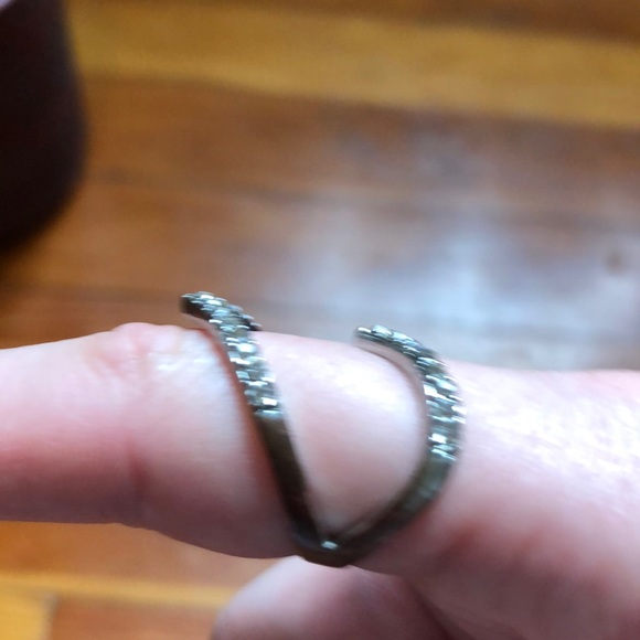 Silver double ring - Picture 2 of 4